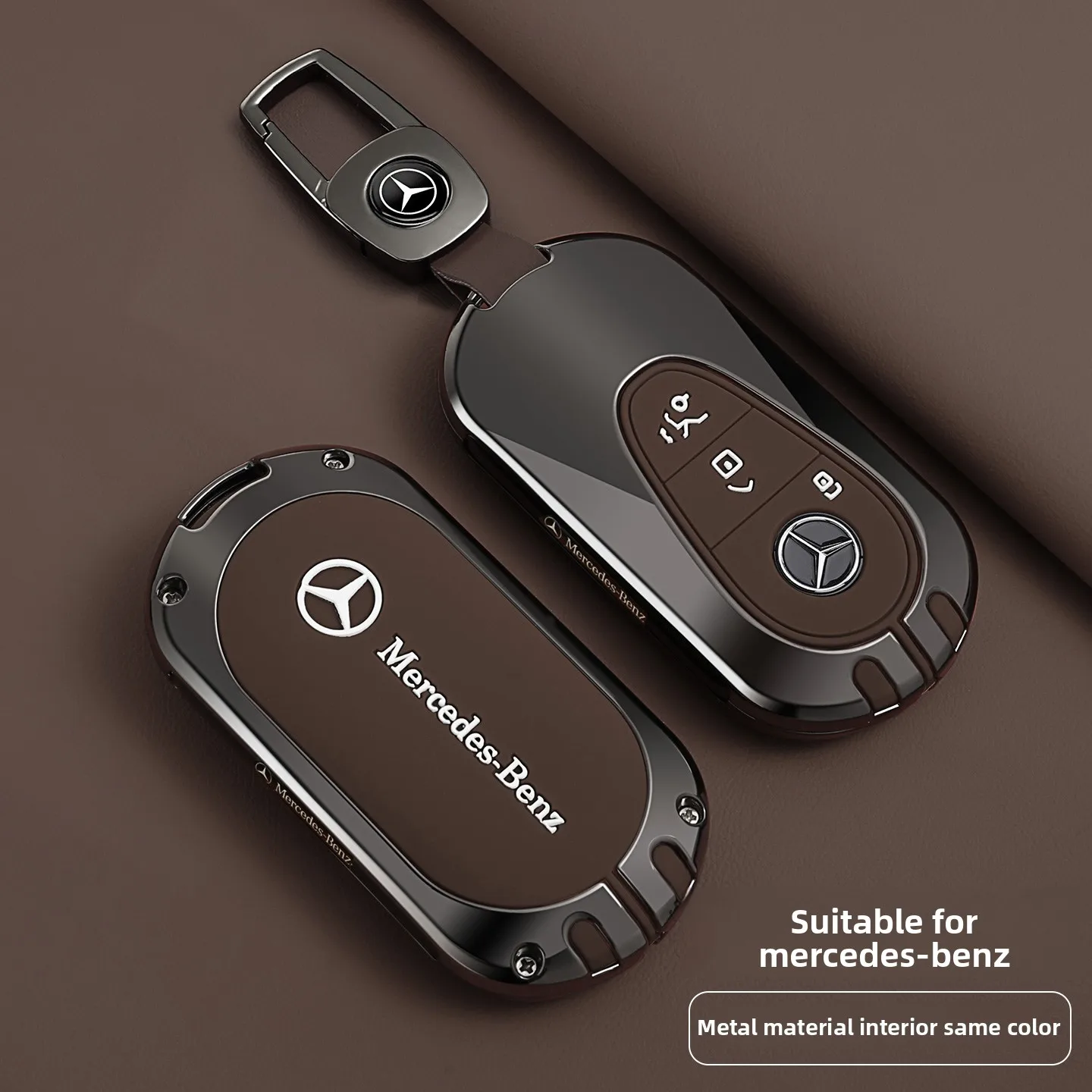 FOR Suitable for 25 Mercedes Benz GLC300L keycases, C260LE level 300L cars, C200L GLB metal shell buckles