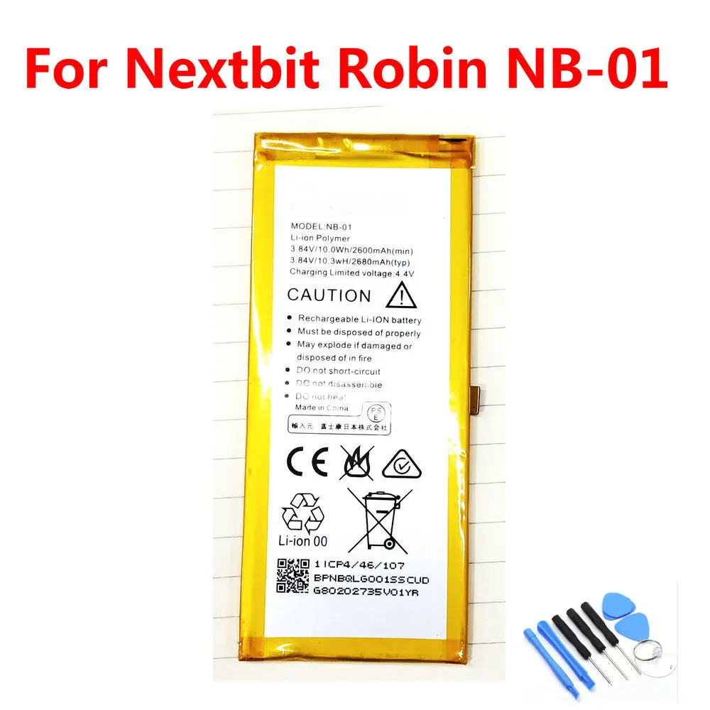 

NEW Original NB-01 2600mAh Battery For Nextbit Robin Mobile Phone