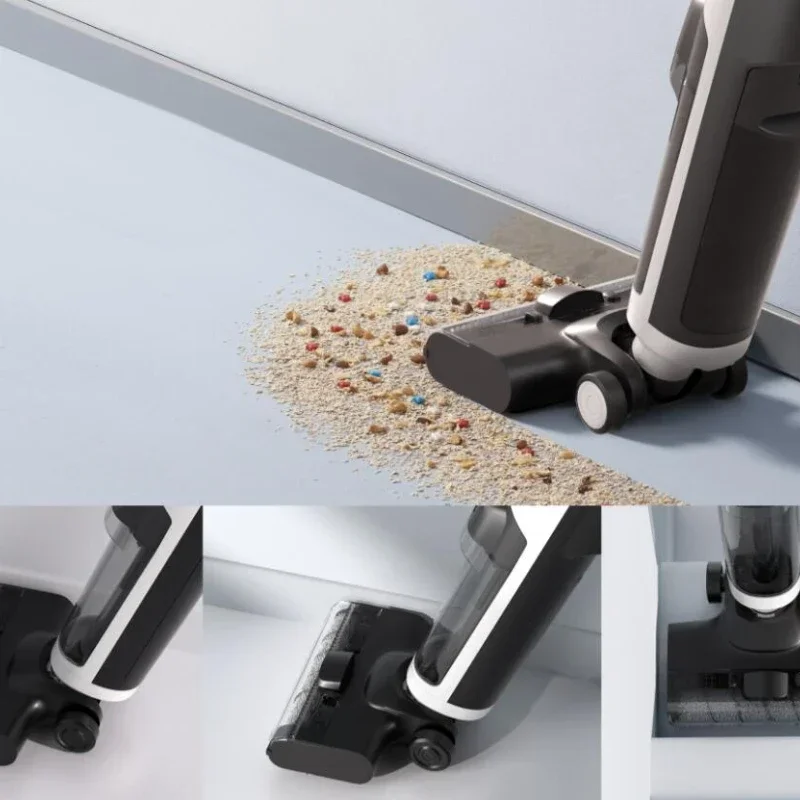 Lydsto Lavadora de pisos inalámbrica Barrido y arrastre Sensor inteligente automático integrado arrastre, lavado, secado al aire, fuerte succión 4 en 1