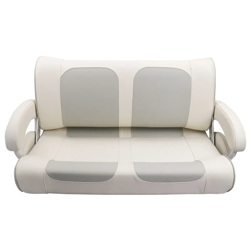 Marine Seat Speedboat Yacht Double Sofa Chair Aluminum Boat PVC Sunscreen Double Seat Durable Marine