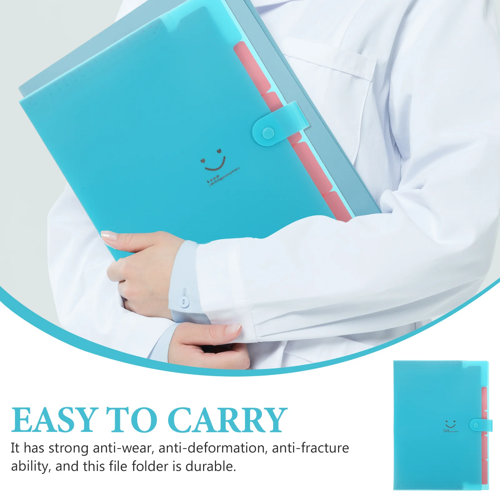 Organisateur d'accordéon multi-poches, dossier de fichiers Portable pour Documents, papiers, reçus, stockage de fichiers de factures, grande capacité extensible