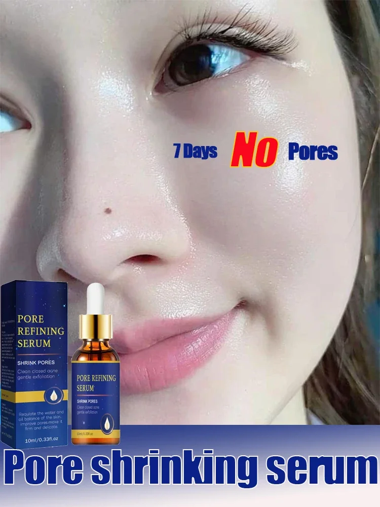 Acid Pore Shrinking Face Serum Hyaluronic Acid Moisturizing Nourish Smooth Pores Repair Essence Skin Care Firm Korean Cosmetics