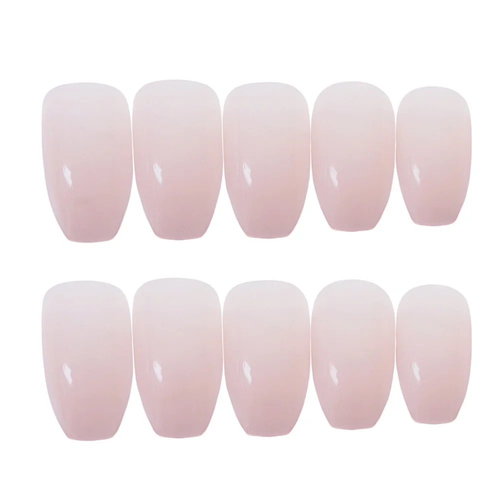

24Pcs False Nail Tips Colorful Artificial Fake Nails Full Cover Durable Natural No Harm to Nails Prom Party Women