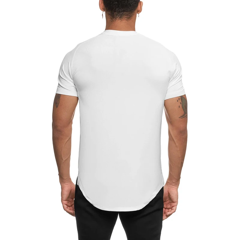 Men's Quick Dry Running T-Shirts Compression Short Sleeve Athletic Top Breathable Moisture Wicking Workout Shirt  Gym Training