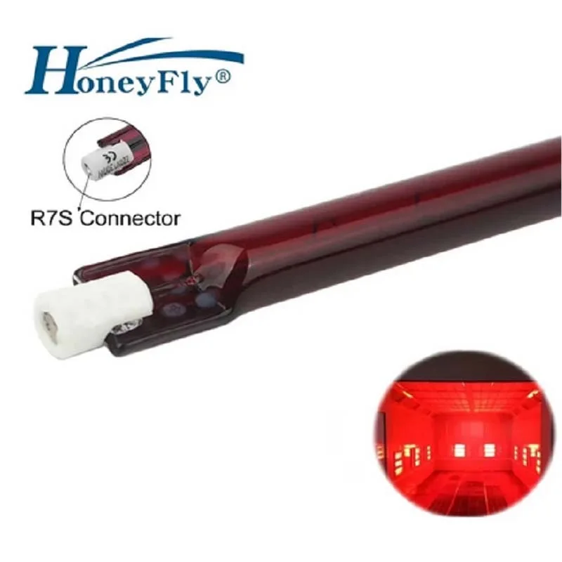 

HoneyFly 10pcs Short Wave Infrared Halogen Lamp 820mm 1500W/2500W 230V R7S Ruby/White Coated/Gold Coated IR Heater Lamp Quartz