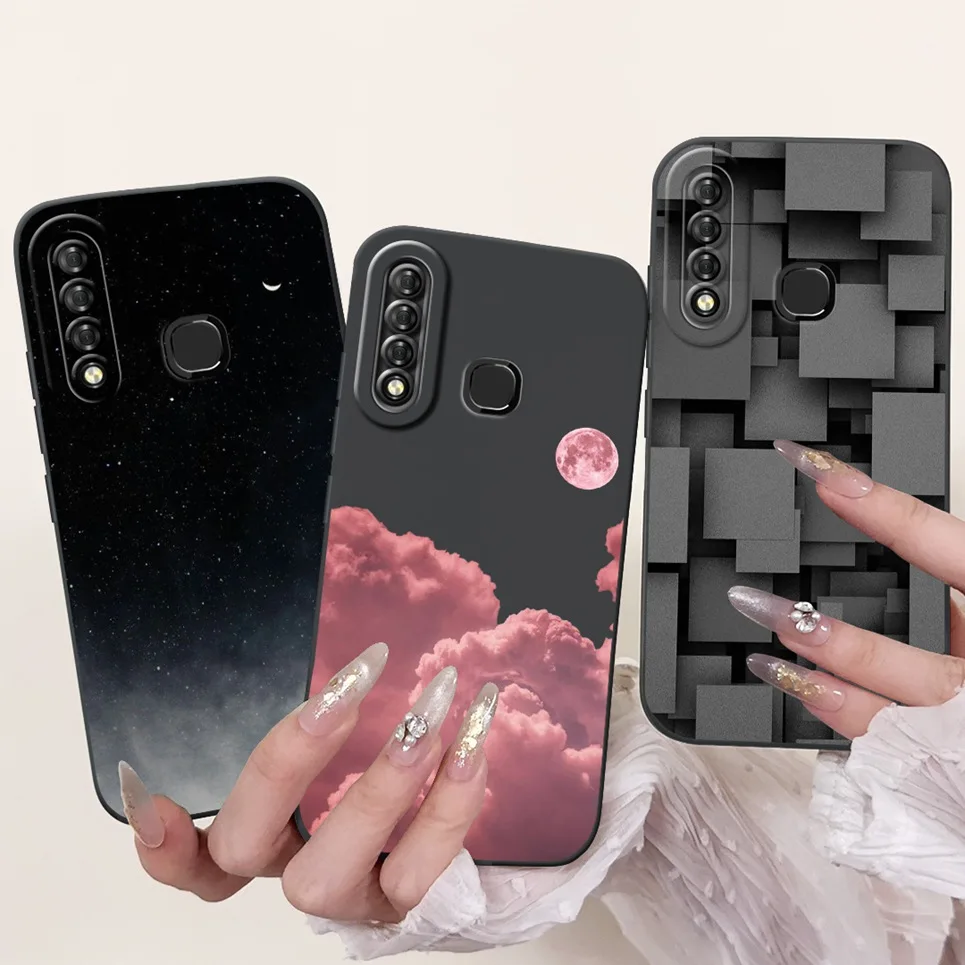 For Infinix S4 X626 X627 Smart 3 Plus smart 3+ Phone Back Cover Luxury Fashion Pattern Silicone Funda Matte Soft Bumper X626