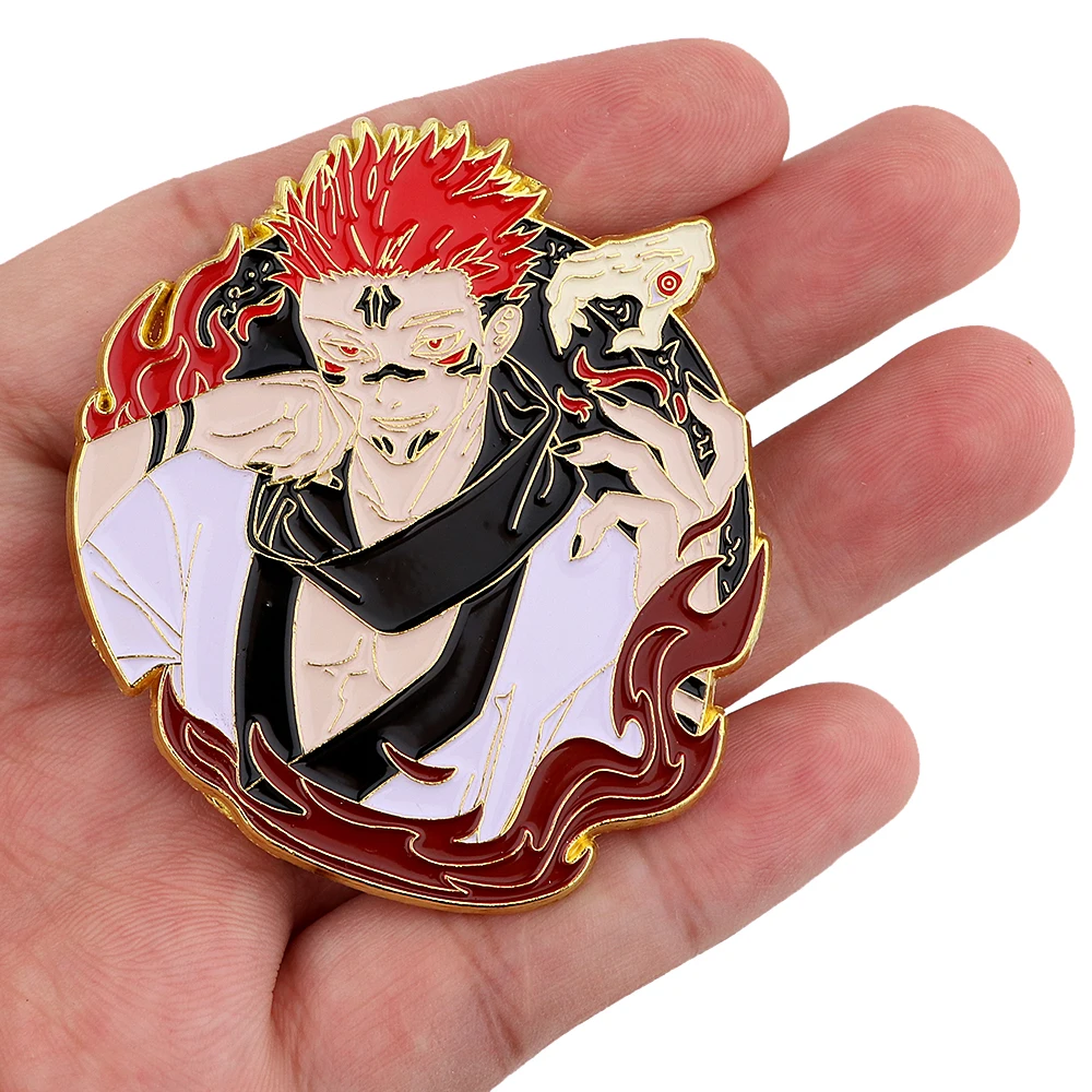 PF742 Coleções Japonês Anime Ícones Jujutsu Kaisen Esmalte Pin Broches roupas Mochila Collar Emblema Lapela Pin Jóias Presentes