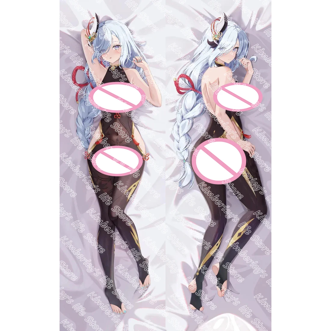 

Genshin Impact Sexy Shenhe Hugging Body Pillowcase Anime Cosplay Dakimakura Pillows Case Otaku Cushion Cover