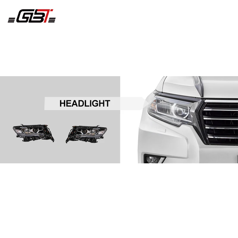 GBT car accessories 12v 21w head lights headlamps year 2010-2015 For Toyota fj150 prado Model