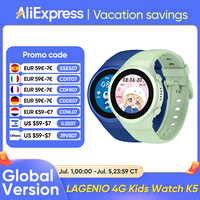 Global LAGENIO 4G Kid Watch K5 SOS GPS Location Tracke Sim Card Call SmartWatch Camera Waterproof Watch Chidlren Birthday Gifts