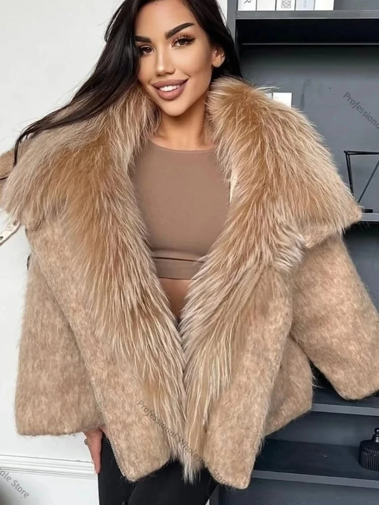Lightweight Warm Down Jacket Women Elegant Real Fur Collar Jacket Ultra Warm Down Coat Street Style Daily Fur Outerwear Female - view 3