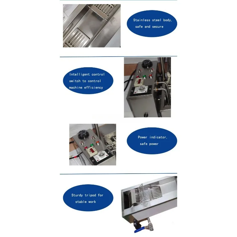 Fritadeira transportadora automática modelo pequeno de baixo preço 110V