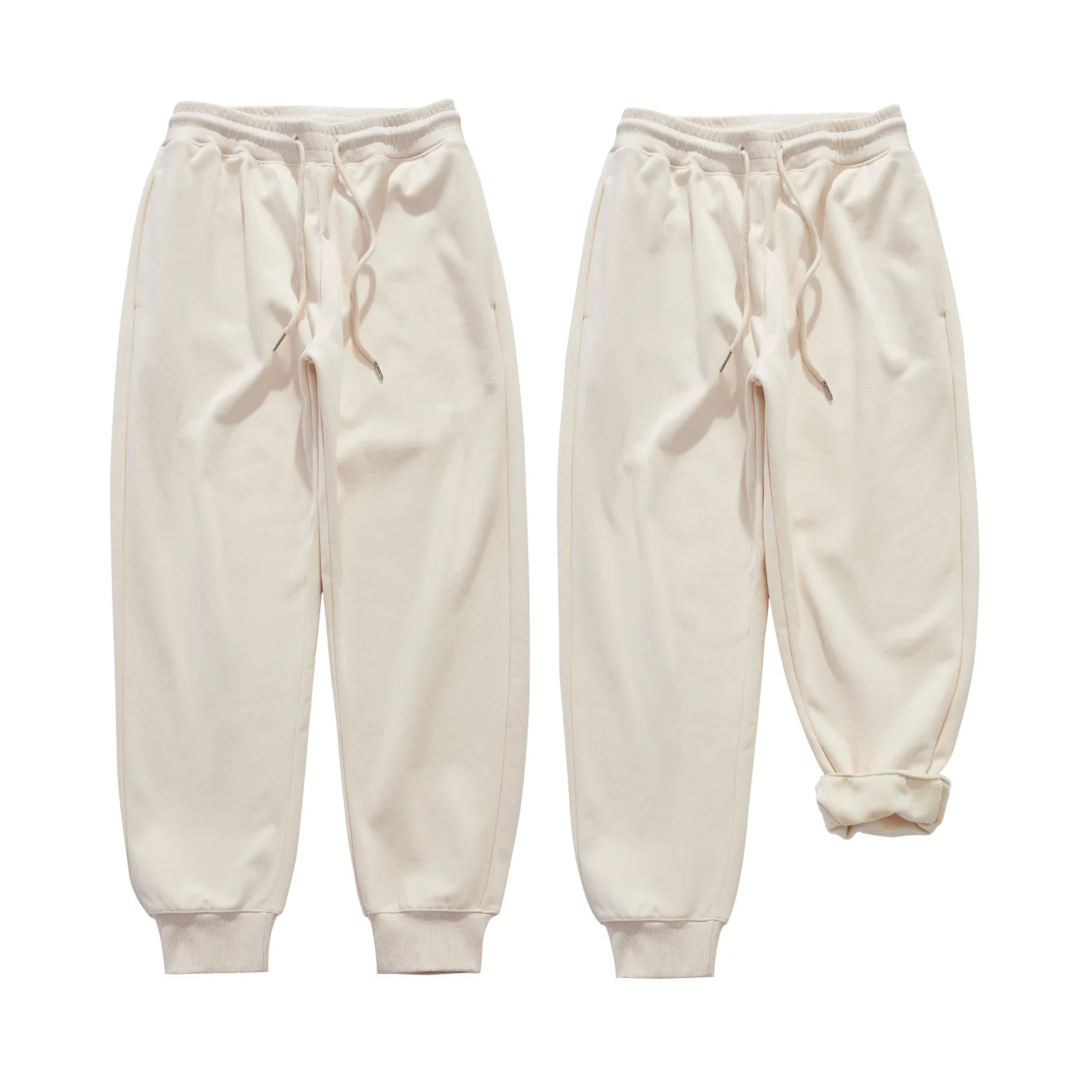 

2025 New 500gsm Heavyweight Fleece Lined Sweatpants, Men's Oversized Joggers with Drawstring, Thickened Casual Sport Pants