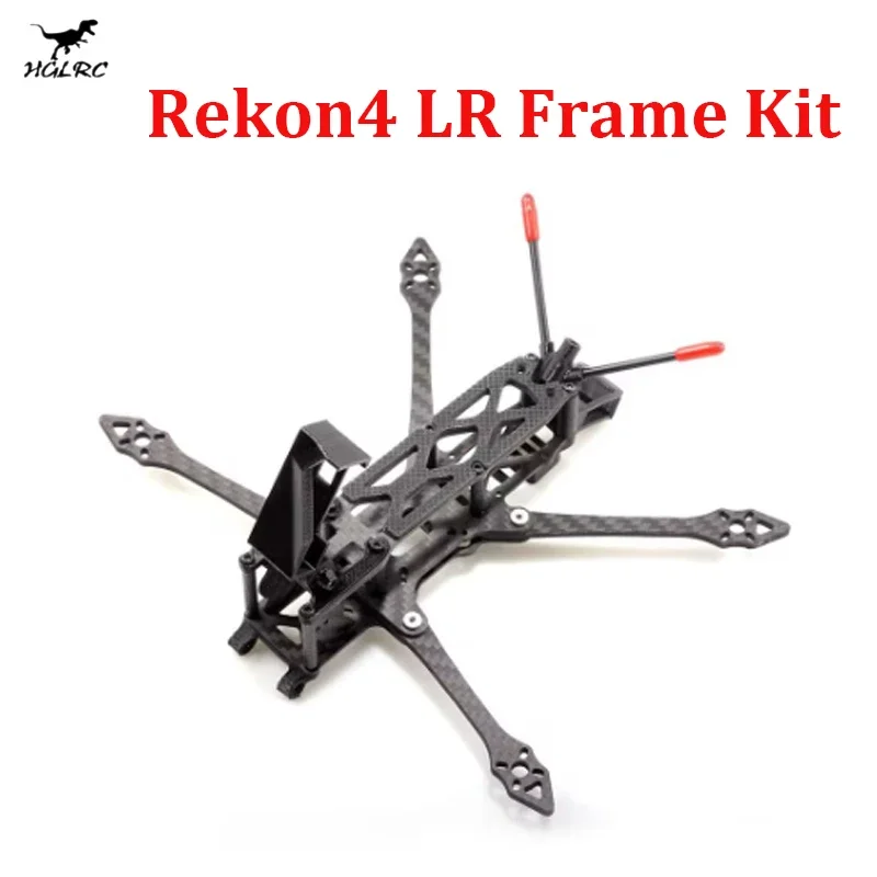HGLRC Rekon4 LR 182mm 3K 카본 파이버 4인치 미니 장거리 프레임 키트 3mm 암 RC FPV 레이싱 프리스타일 LR4 드론 DIY 부품