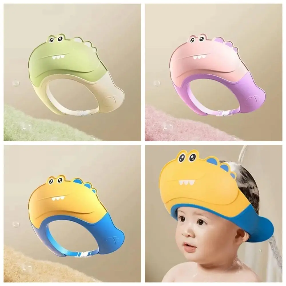 جديد لطيف الحيوان شكل الطفل قبعة استحمام لينة العين الأذن حماية الطفل الشامبو كاب مقاوم للماء قابل للتعديل قبعة حمام للأطفال ل