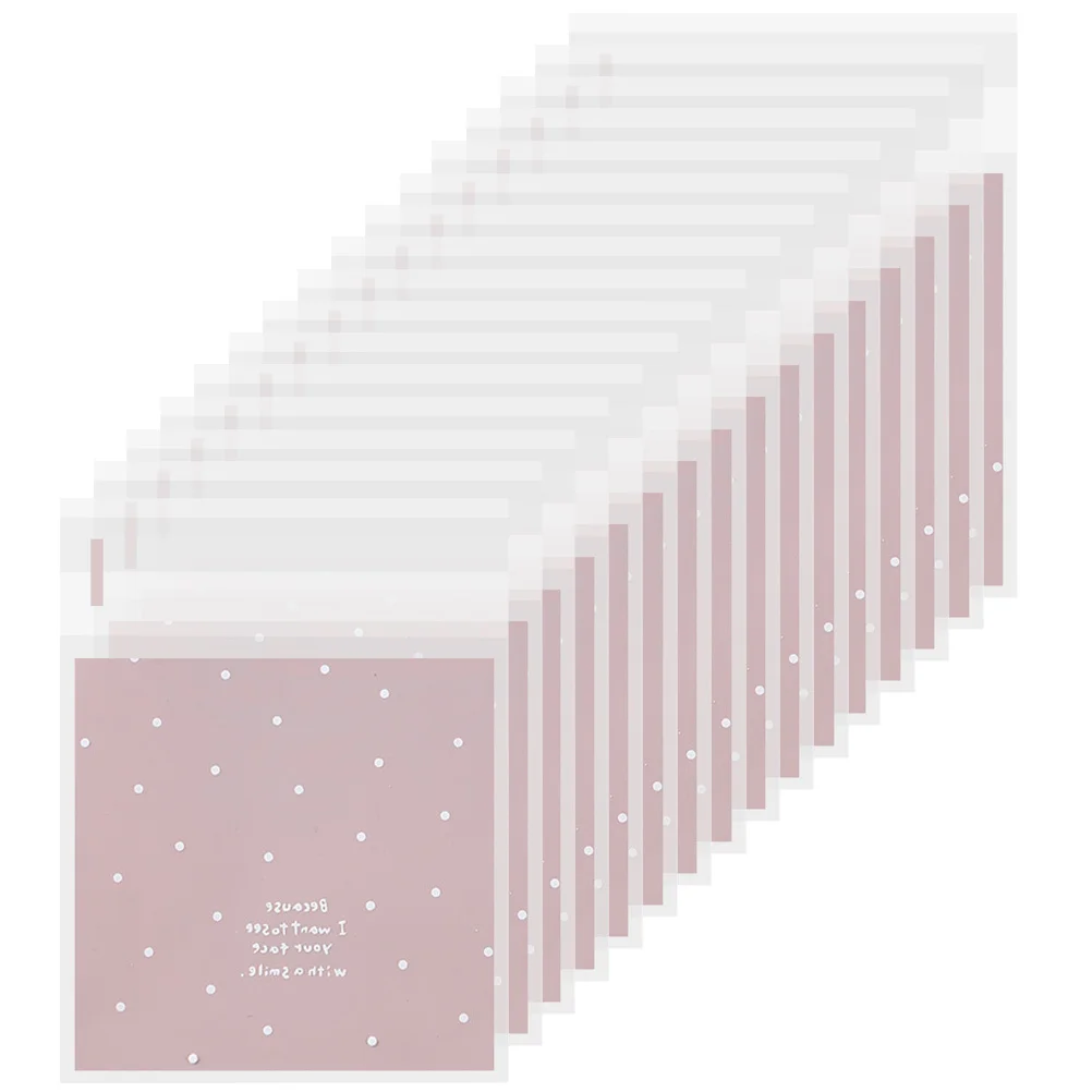 

300Pcs Food Seal Bags Dot Pattern Small Reusable Self Seal Snack Packaging Bags for Candy Cookies Baking Food Bag