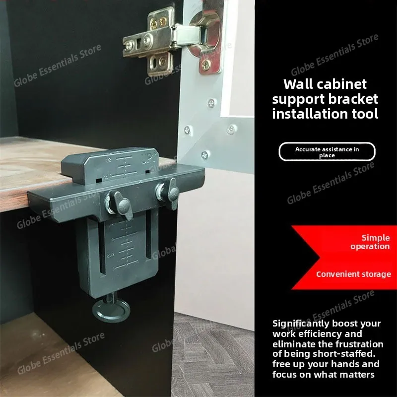 Floor Cabinets Frame Install Clamp Mini ABS Plastic Support Arm Multipurpose Cabinet Door Mounting Jig for Hidden Door Install
