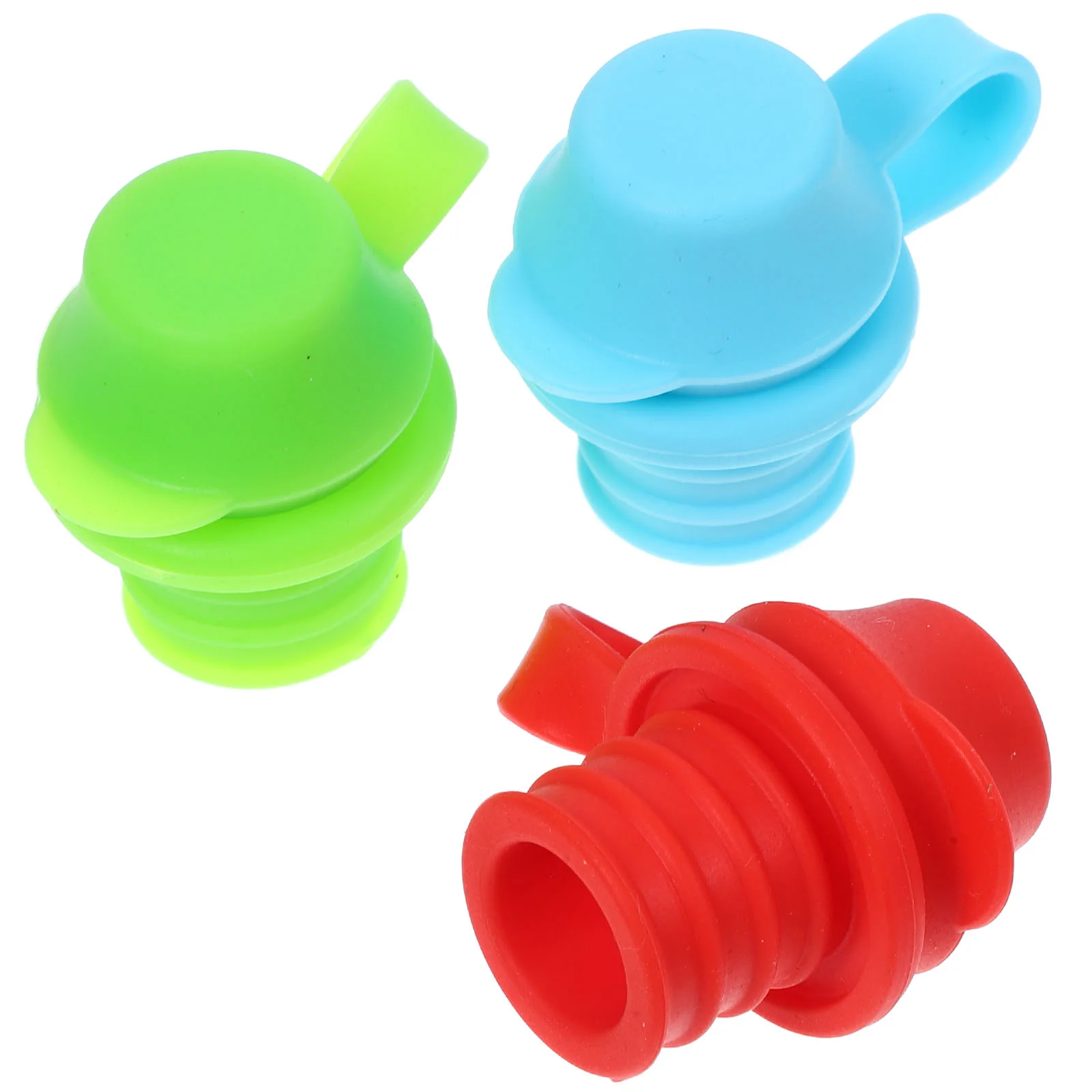 3 peças tampa de garrafa de silicone boca tampas de água para substituição de bico de garrafas de criança