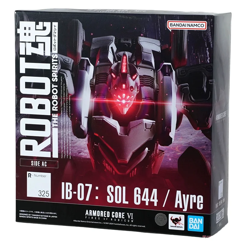 Spot Direct Bandai Original Anime ARMORED CORE Ⅵ Model THE ROBOT SPIRITS IB-07:SOL 644 / Ayre Action Figure Toys for Kids Gift