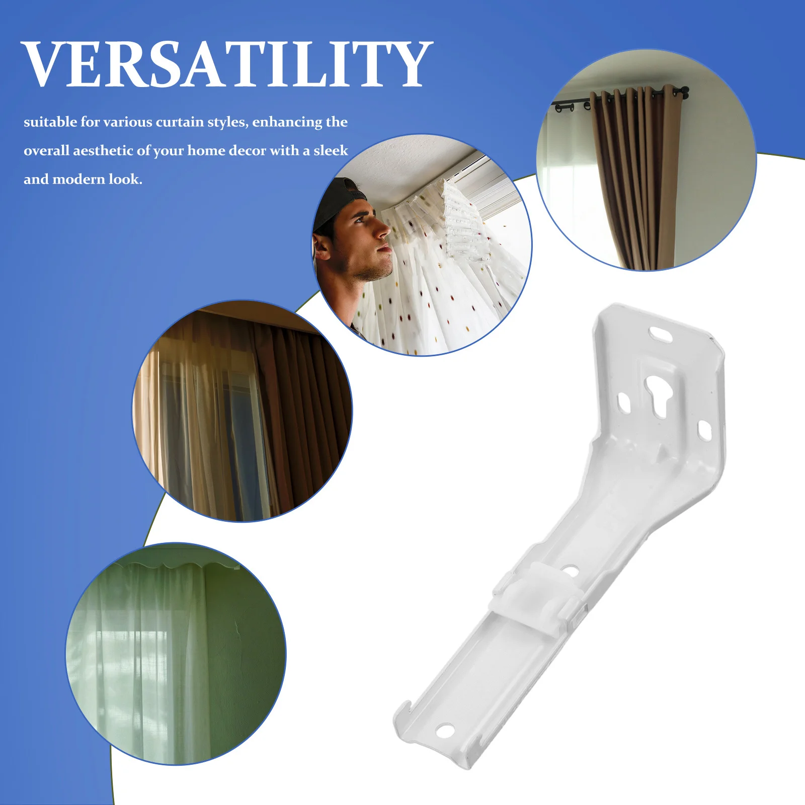 4 قطعة مسار الستار جدار جبل بين قوسين الحديد الستار السكك الحديدية دعم لتركيب حامل السكك الحديدية الأجهزة الستائر