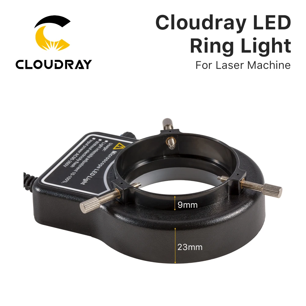 Imagem -03 - Cloudray-led Ring Light 360 ° Ângulo Giratório Mount Bracket Ajustável para Marcação a Laser de Fibra Máquina de Gravura