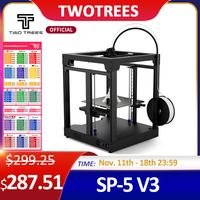 Twotrees High Speed 3D Printer SP-5 V3 Upgrade Core XY FDM Large size Color Printer 350m/s Dual Z Axis Print PA/PC/PLA