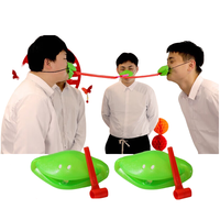 Frog Mask Toy Frog Tongue Sticker Fun Card Board Game Parent Child Competition Interactive Table Party Funny Toy Birthday Gift