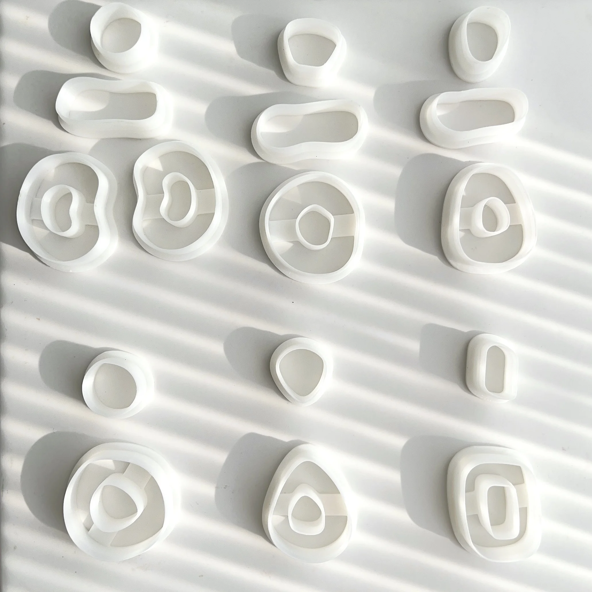 Soft Pottery Polymer Clay Cutter Soft Pottery Mold Cutting Mold DIY Handmade INS French Earrings Jewelry Pendant Making Tool