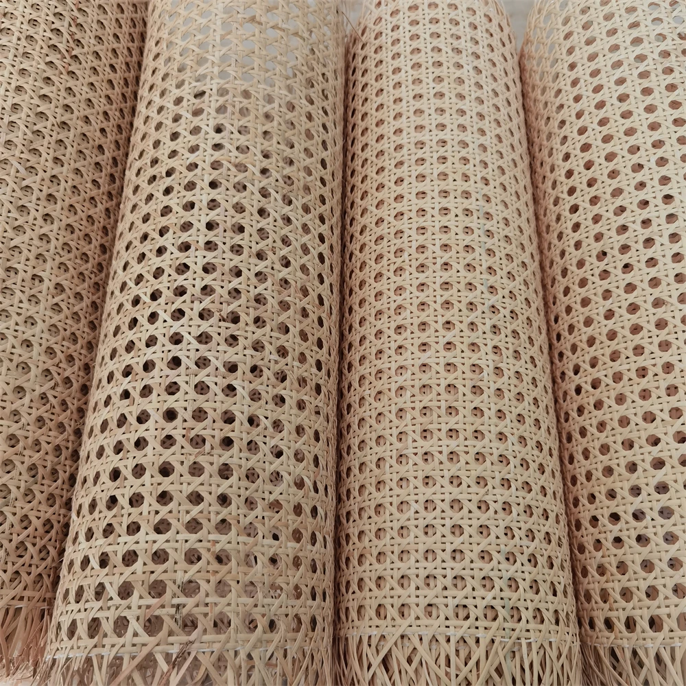 Natural Rattan Cane Webbing Rattan Weave Meterial Cane Webbing Sheet For Table Furniture DIY 11.81-19.7 Inches Width