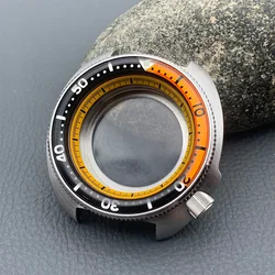 44mm Mod 6105 6309 Turtle Abalone Crown at 4.1 Fits NH34 NH35 NH36 Movement Suitable for 20mm Watch Strap Men's Watch Case