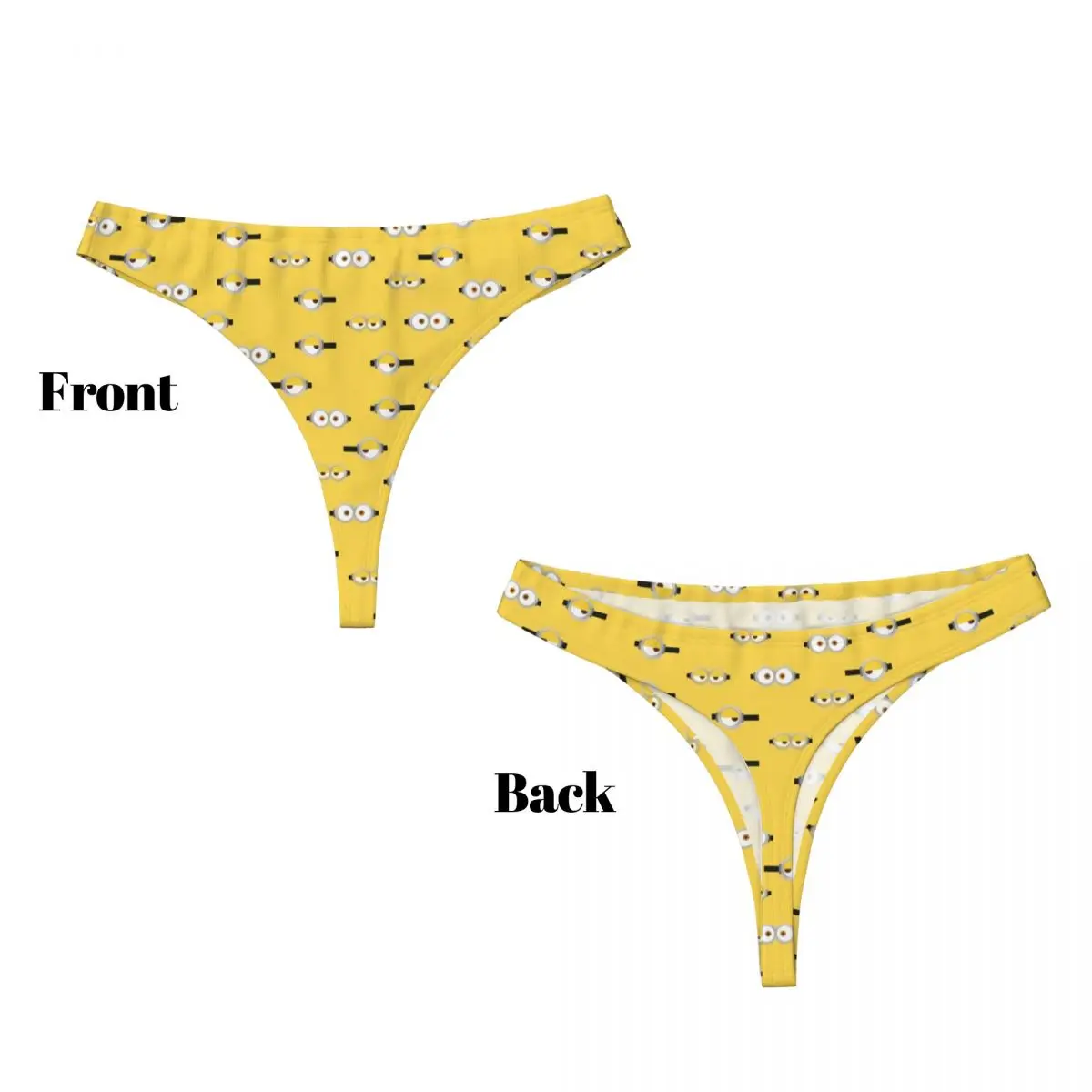 Benutzerdefinierte Damen Minions Manga G-String Höschen weibliche Stretch Cartoon Minion Tangas Unterwäsche