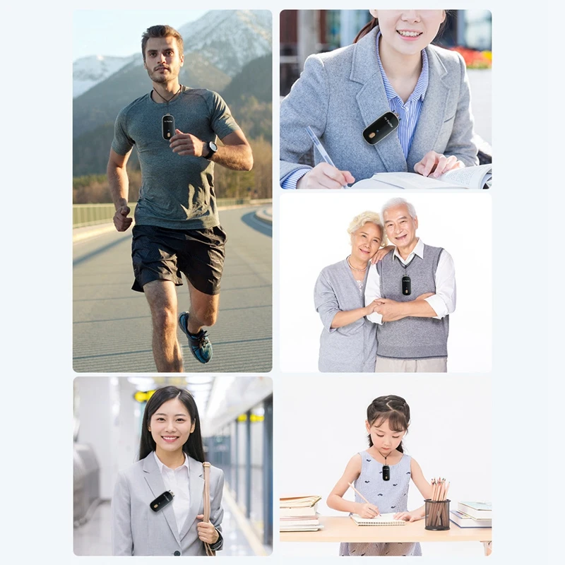 جهاز تنقية الهواء الأيوني السالب الشخصي القابل للارتداء ، جهاز تنقية هواء صغير محمول ، مشبك طوق للعمل ، رقبة معلقة ، 20 مليون ، 24 ساعة