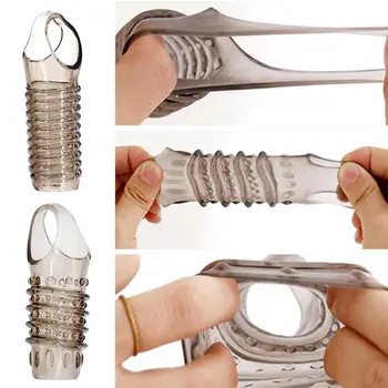 Silikonový kroužek na penis, opakovaně použitelný, zpoždění ejakulace, silnější erekce, sexuální hračky pro dospělé, kroužek na penis, sexuální hračky pro muže 6 nejlepší prodej erekční tryska pro muže - №2