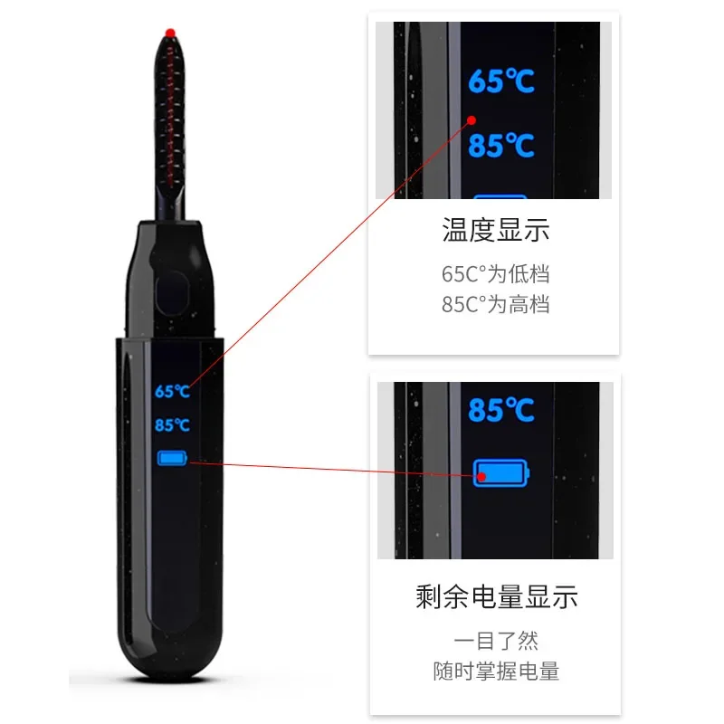 Kostenloser Versand Wimpern Bügeln Wiederaufladbare Elektrische Digitale Temperatur Control Wimpern Curler Lange-Dauerhafte Einstellung