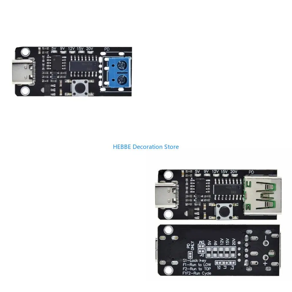 B0KC USB C Starter Module Spannungen Power Starter -Module einfach zu bedienen ABS für Labortests & Easy Carry -Gerät