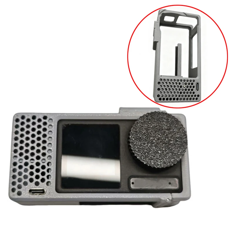 1PCS For DJI Action5 Pro Protection Case w Radiator Dual Type-C Charging Guard Case Heat Dissipation Protective Camera Accessory
