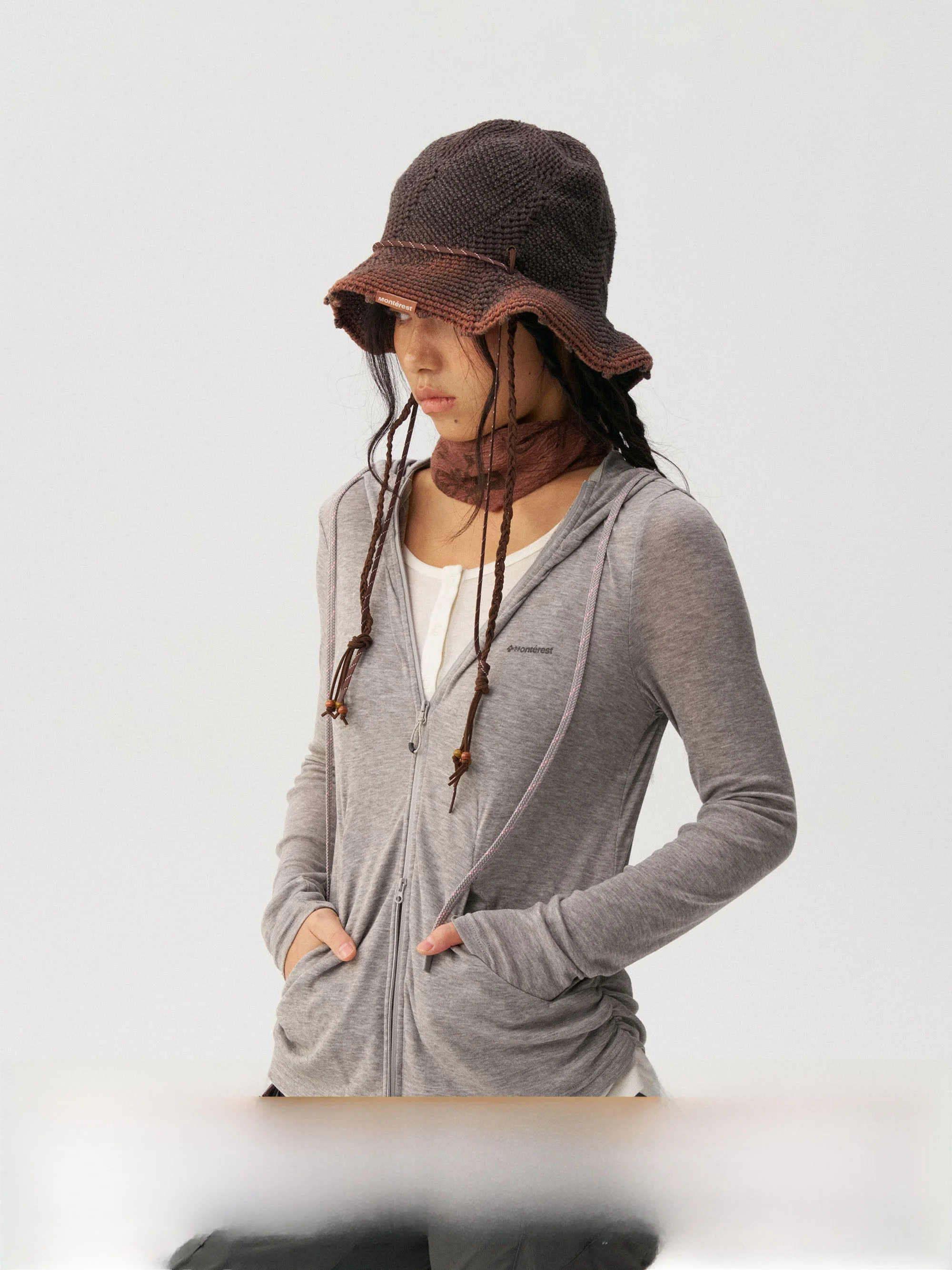 

Вязаная шапка-худи Monterest Instant Mountain Wild из смесовой шерсти и шелка, молодежная, дышащая, с длинными рукавами, приятная к коже