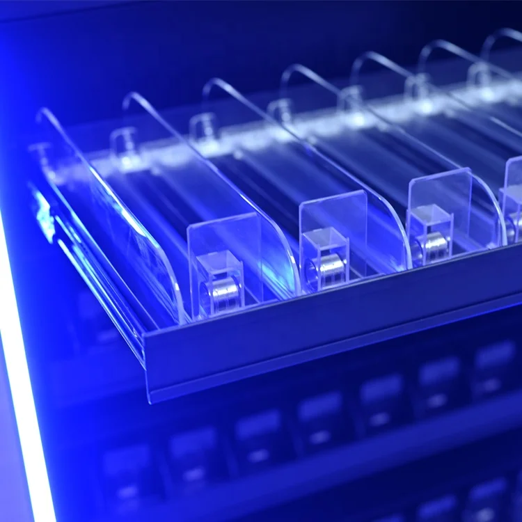 APEX Metal Smoke Display Stand RGB Led Custom Interlock Counter Top Display Shelf for Smoke Shop