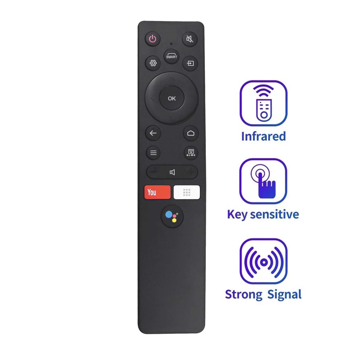 Replace RC890 Remote Control for Casper Android TV Voice for HG5000 50UG6000 Work for TV AC Audio Projector