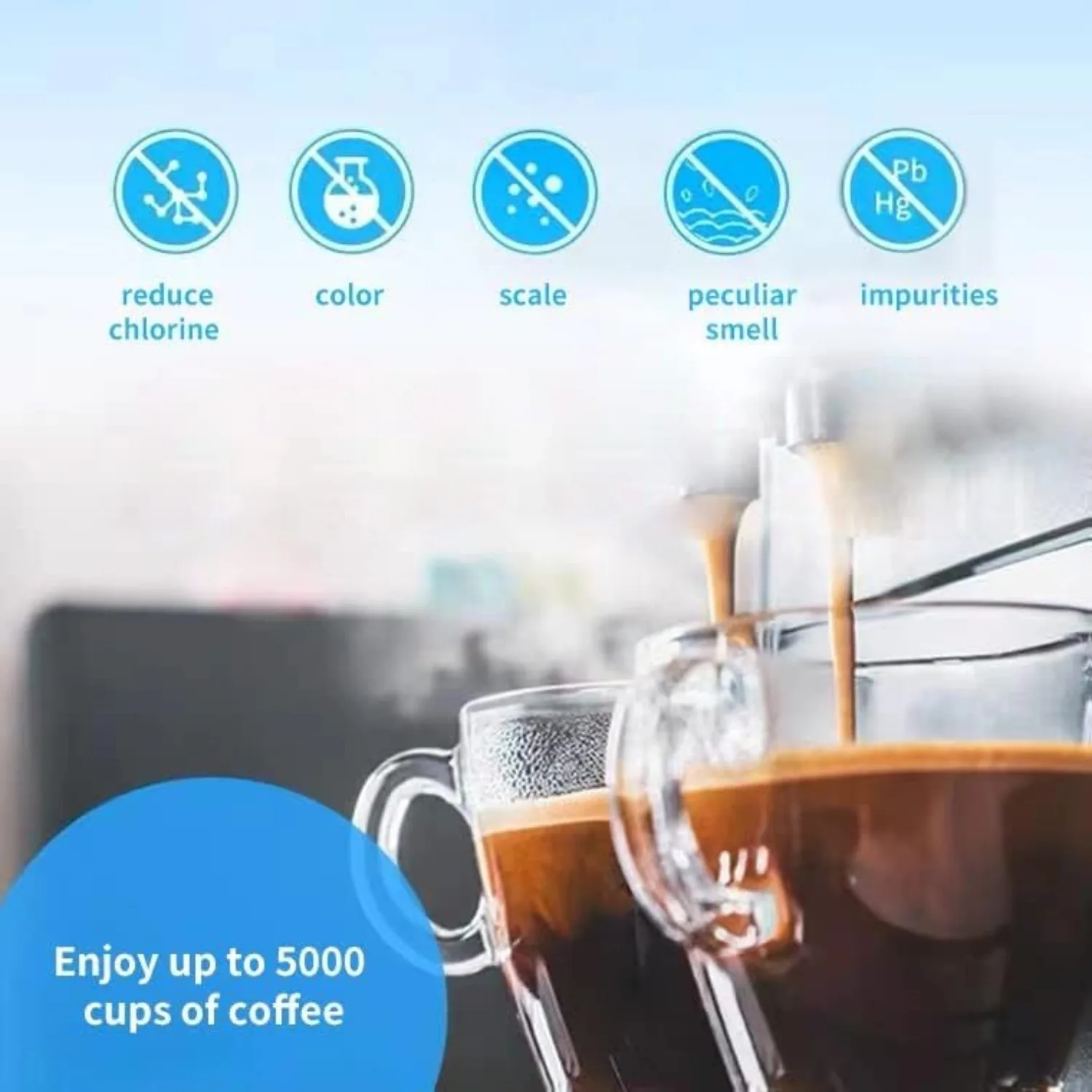 Compatible with Philips AquaClean CA6903 Coffee Water Filter for Fully Automatic Coffee Machines Dedicated Anti-Lime Scale Water - view 5