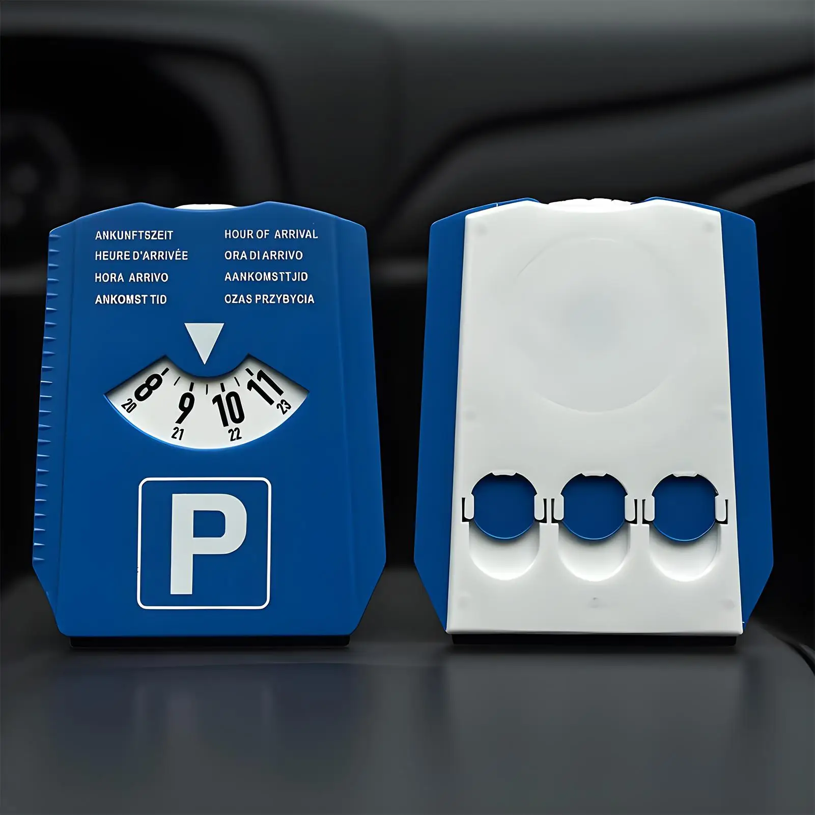 Digital Parking Timer Disc with Ice Scraper Windshield Display for Winter Street Parking Time Management Vehicle Accessories