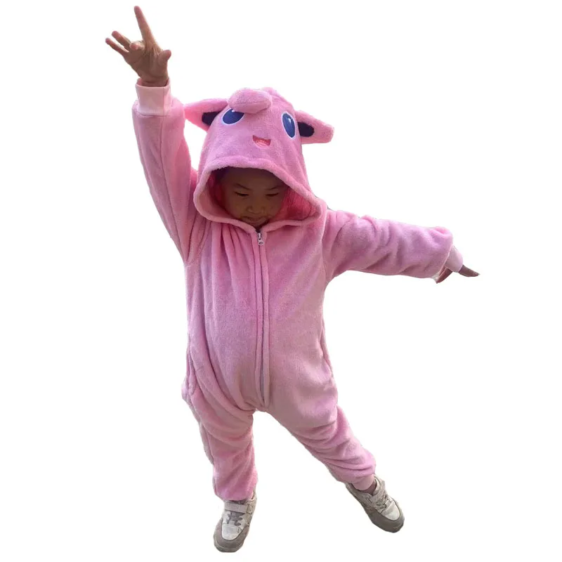 Onesie for Kids Cosplay Costume Children Jigglypuff Pajamas One-Piece Pijamas Christmas Full Body Clothe Halloween New Year Gift