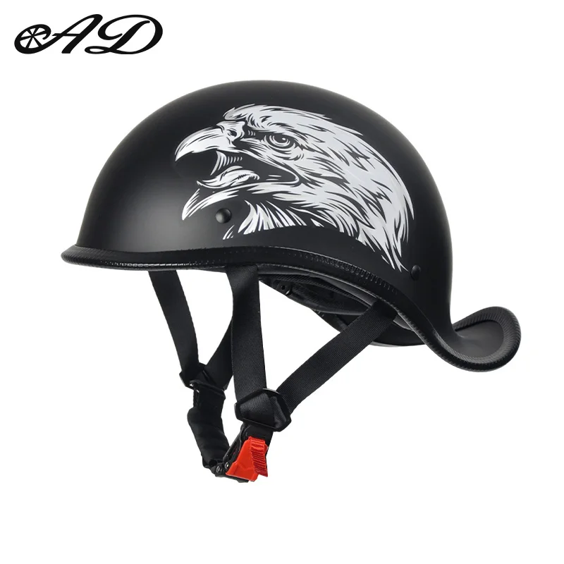 Best Seller Motorcycle Half Face Retro Scoop Helmets Custom Factory Design with Comfortable Abs Lining Cycling Helmet Wholesale