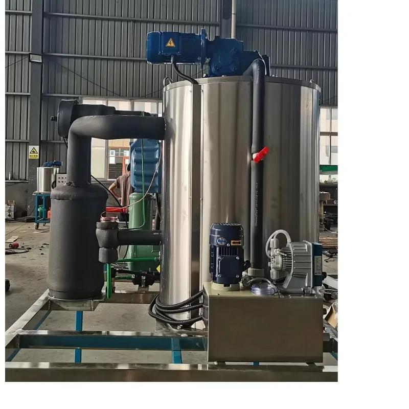 3T Flake Ice Machine Evaporator with SUS 304 Stainless Steel for Making Durable Corrosion Resistant Seafood Display