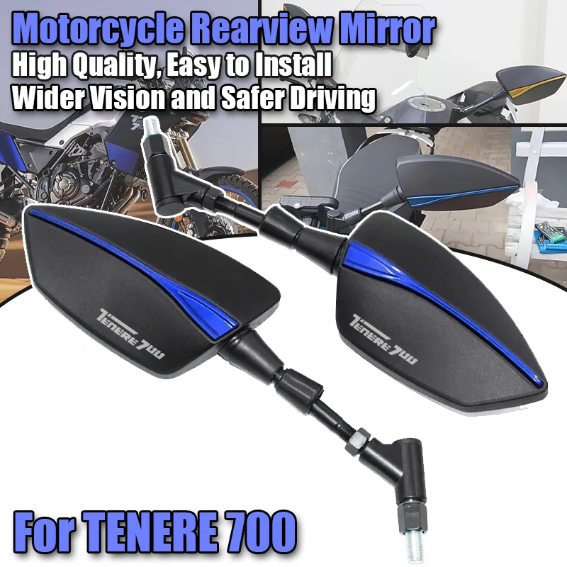Motorcycle Accessories Adjustabale Rearview Rear Mirrors Side Mirror For Tenere 700 T700 XTZ700 XT700Z TENERE700