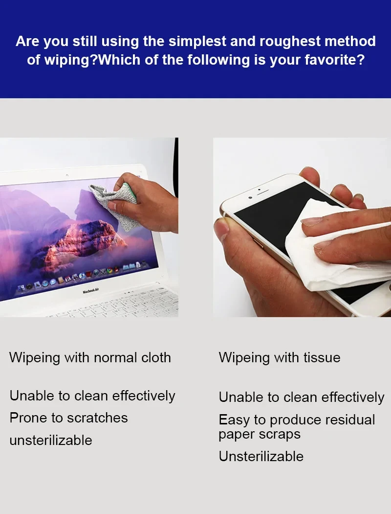 MECHANIC HK5090 Anti-static Dust-free Wiper for Mobile Phone Tablet LCD Lens Glass Back Cover Repair Wiping Dust Removal Tool