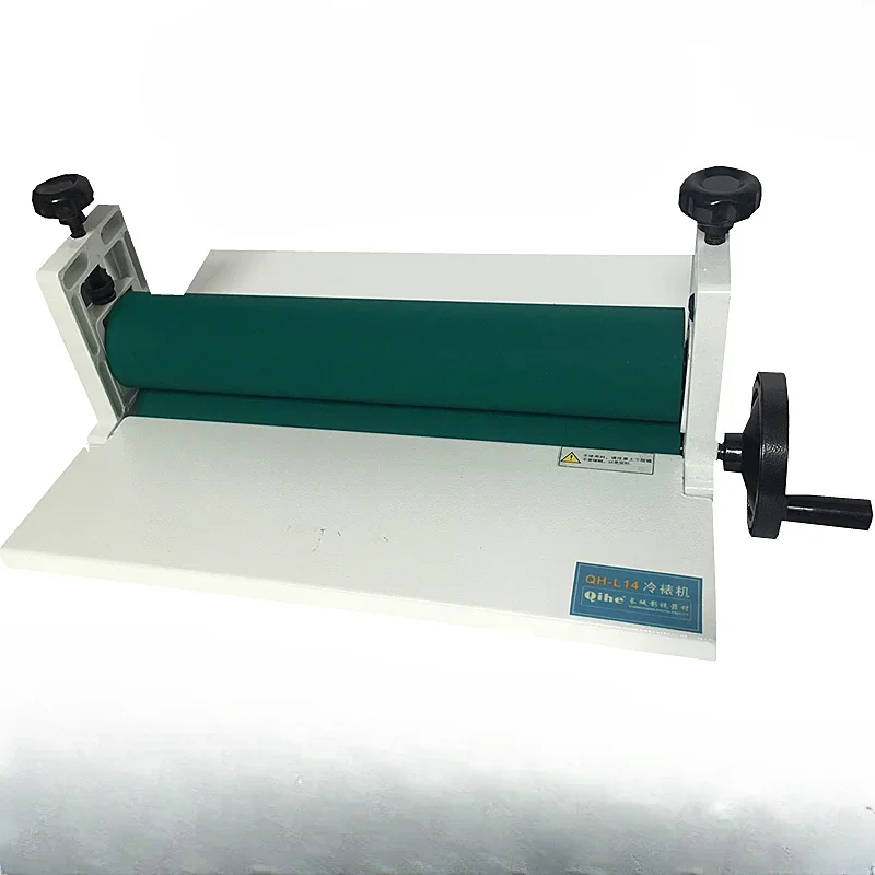 Manual cold mounting A3 silicone rubber roller small household photo laminating machine