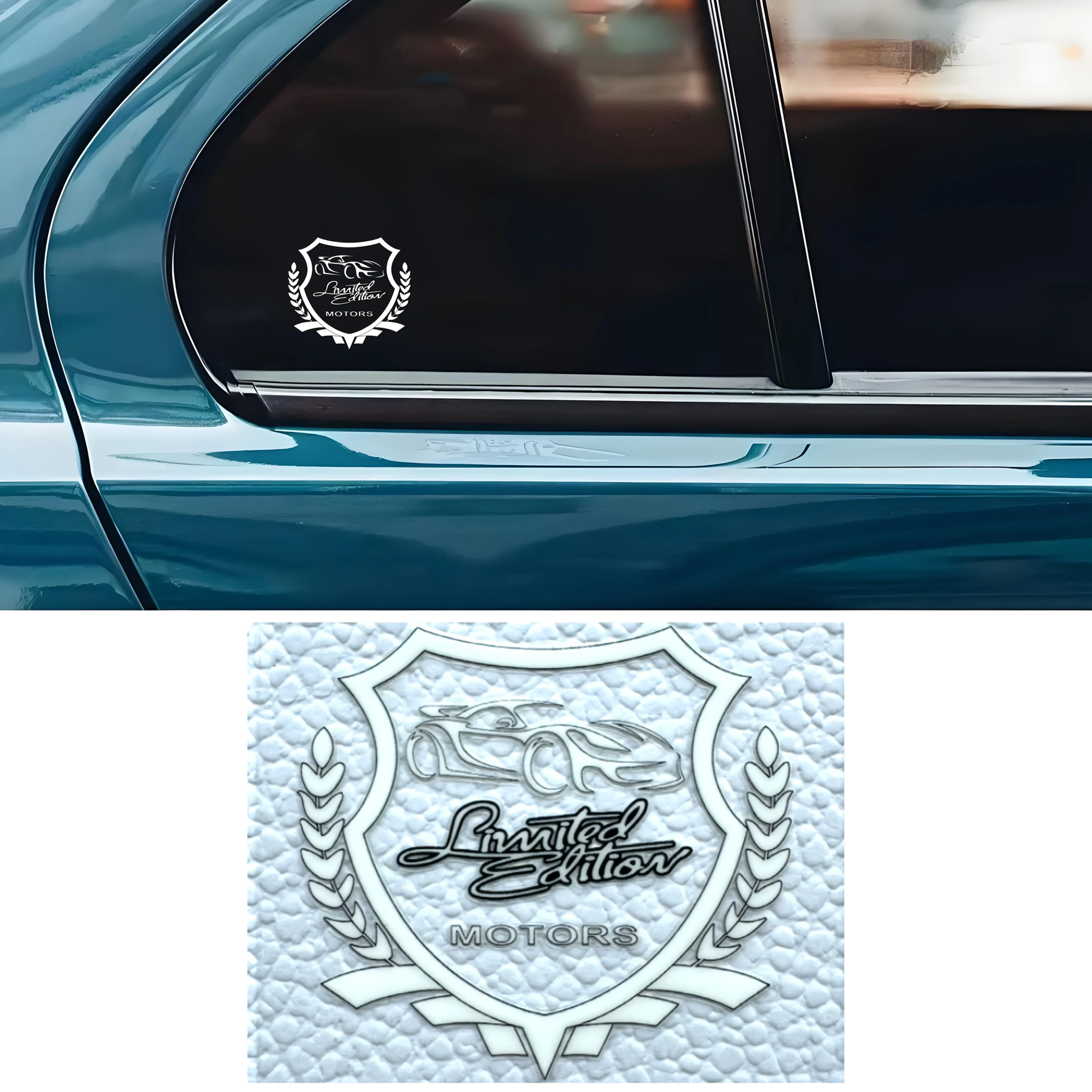 قطعتان من ملصقات السيارات ذات الإصدار المحدود لشارة المحركات والدراجات النارية، ملصق أنيق للسيارات الخارجية، ملصق شعار السيارة المميز