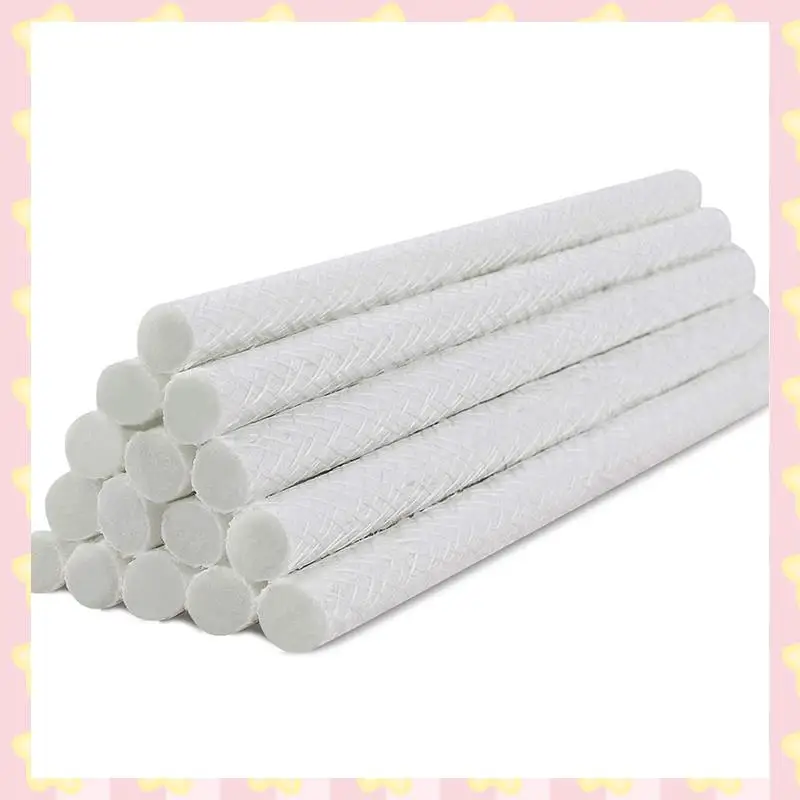 

AB51 120Pcs Fiberglass Replacement Wicks, Oil Lamps Wicks, Candle Wine Bottles Wicks 0.5 By 9.85 Inch