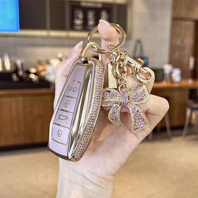 

Suitable for Geely Keycase Emgrand gs null Okavango FY11 Preface Car keycover keyshell keychain cars accessories Car key case